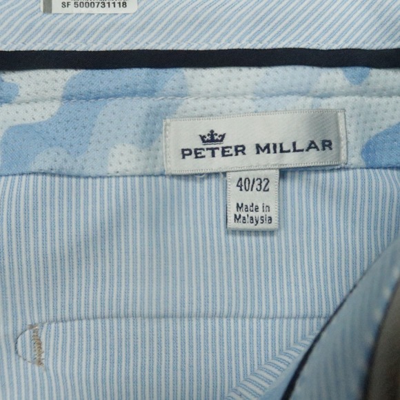 Peter Millar Pants Men 40x32 Beige Tan Durham Performance Chino Straight - Picture 3 of 12